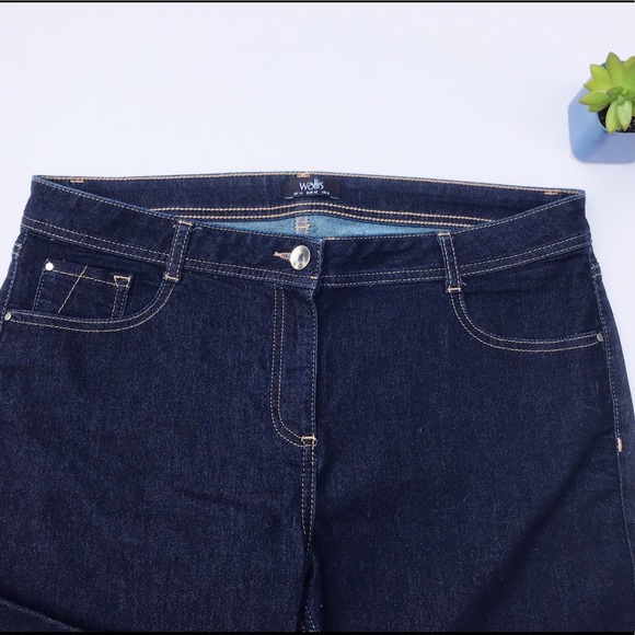 EUC Size 10 Wallis cropped skinny blue jeans - Picture 2 of 4